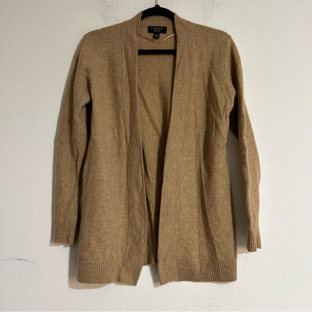 Charter Club Tan Open-Front Cardigan Sweater